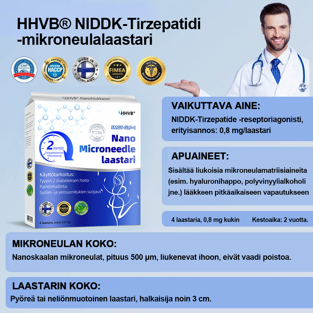 Vain 10 pakkausta jäljellä! ⏰ HHVB® tarjoaa nyt lisäalen 30 % sinulle! Lääkärien testaama ja todistetusti toimiva – 4–6 pakkausta riittää auttamaan painon ja verensokerin hallinnassa pitkäkestoisesti. Tilaa omasi nyt!
